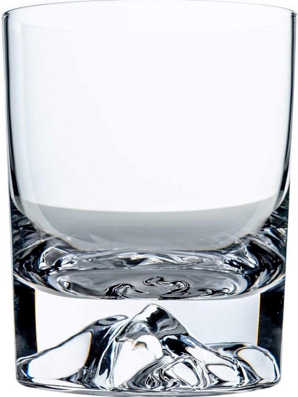 Elegant 10oz Mountain Whiskey Glasses - Heavy Base Cocktail Set of 2